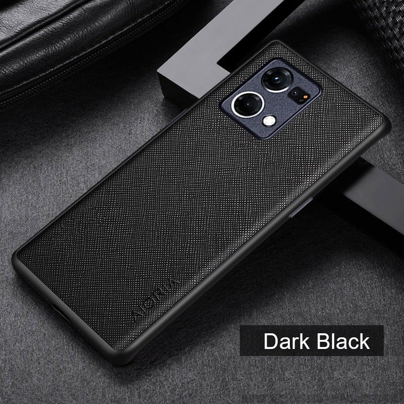 OPPO RENO 7 4G RENO 7 5G COVER SOFT CASE CANVAS CROSS PATTERN SOFTCASE SILICONE SOFT CASE - BLACK