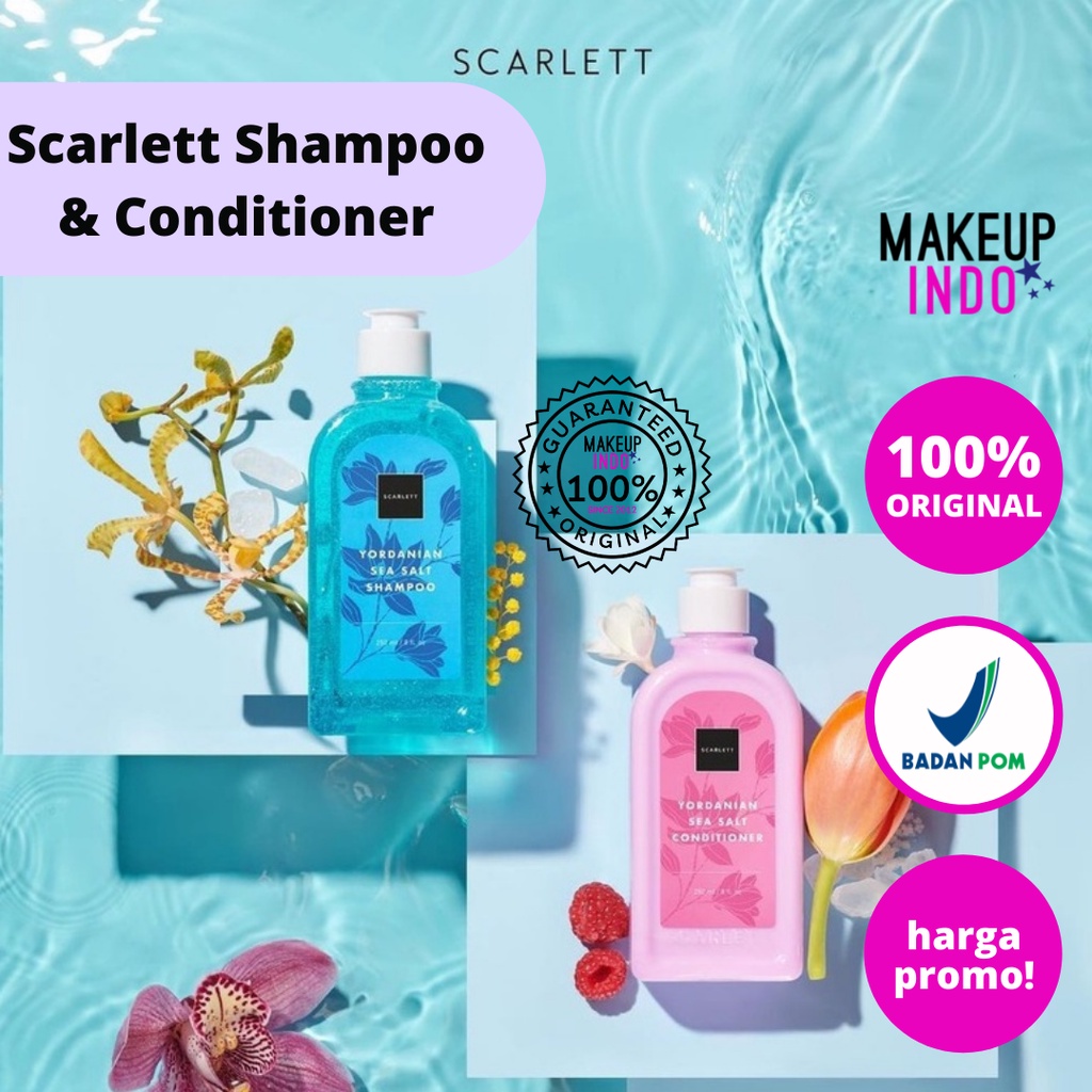 SCARLETT WHITENING SHAMPOO YORDANIAN SEA SALT/FRAGRANCE CONDITIONER
