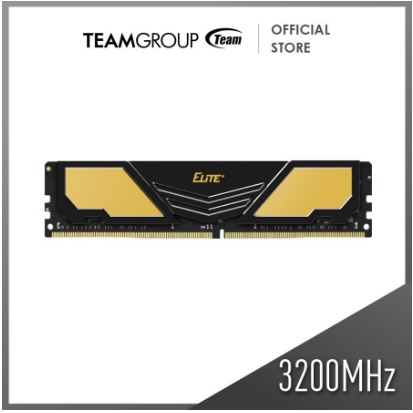 Memory Team Elite Plus DDR4 16GB 3200Mhz - Black Gold