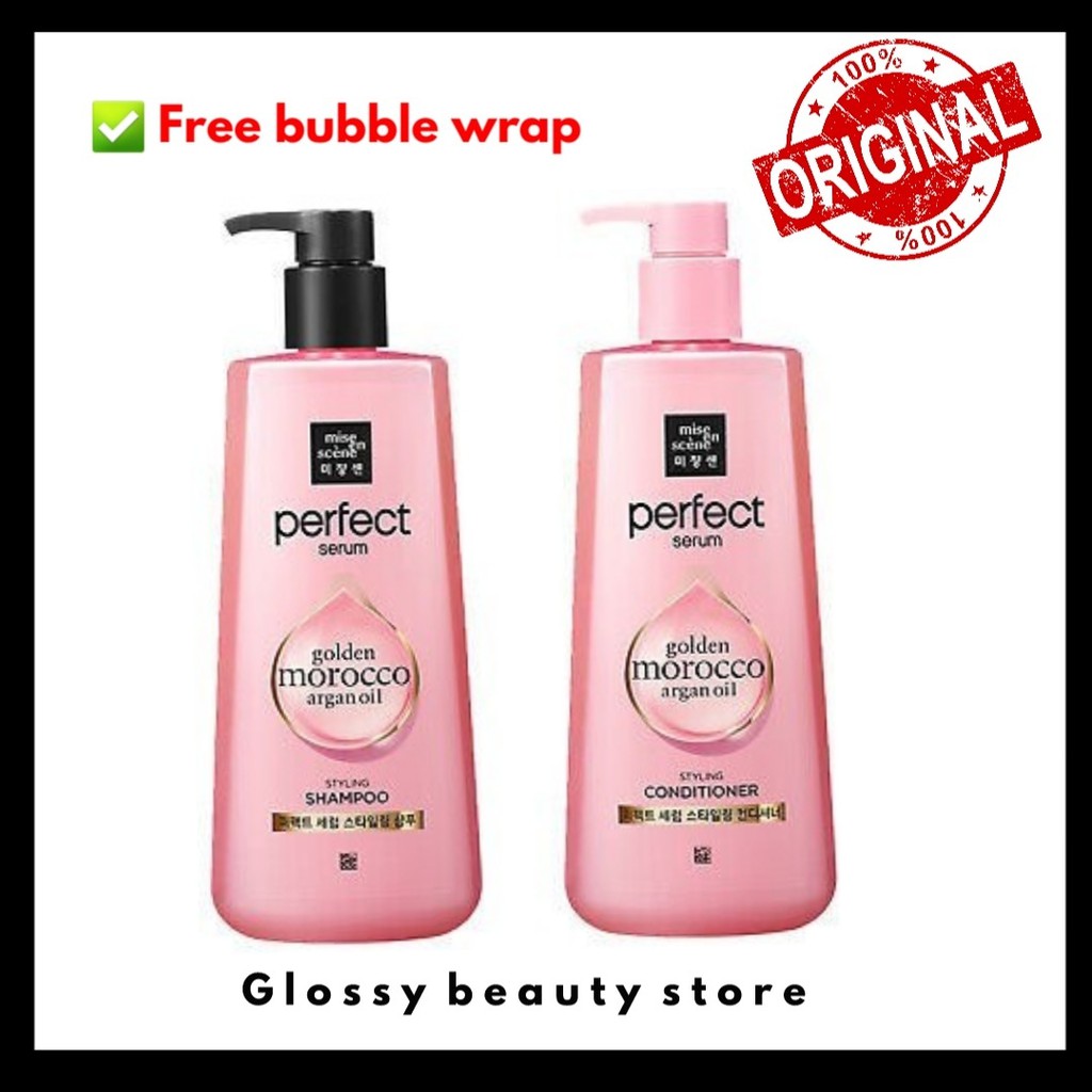 GLOSSY - Mise En Scene perfect styling Shampoo & Conditioner 680ml