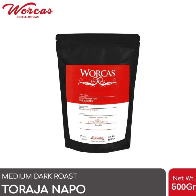 

Kopi Arabica Toraja Napo 500 Gram (Biji/Bubuk) | Worcas Coffee -Diskon Besar