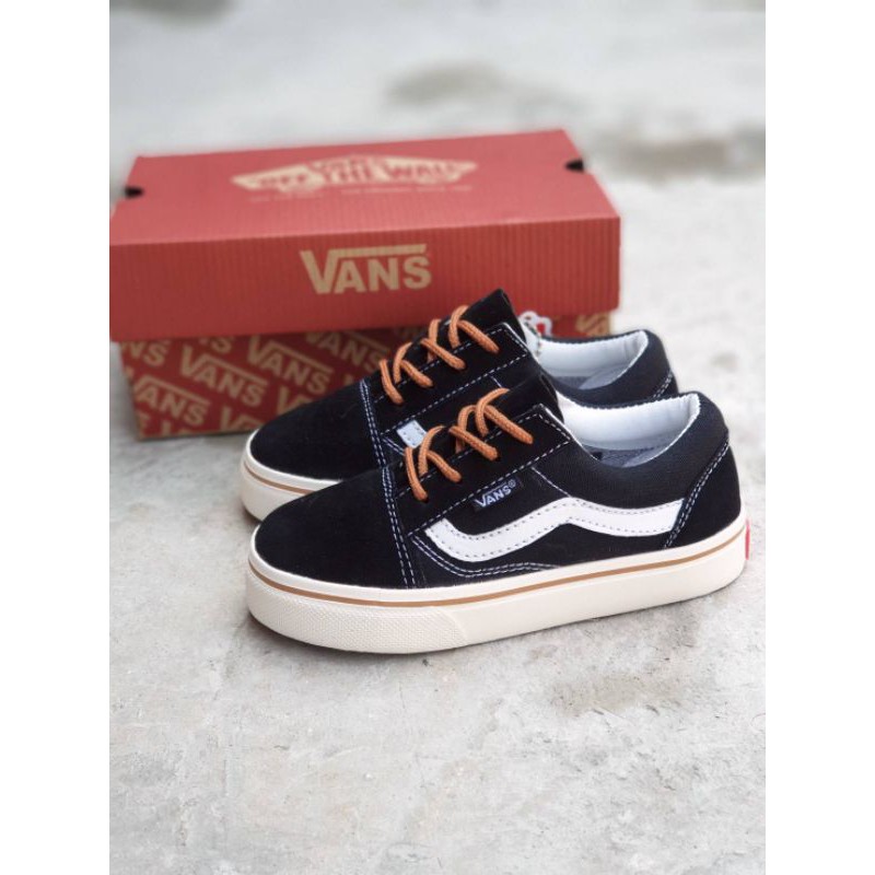 Sepatu Anak Vans Oldskool Kids Size 20 - 35 Blue Navy Premium Quality