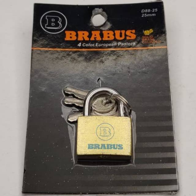 Gembok Koper Brabus Kuning - 25mm 25 mm Medium