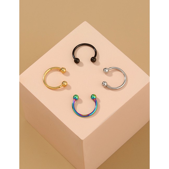 LRC Anting Hidung Fashion Color Mixing Geometric Alloy Contrast P05603