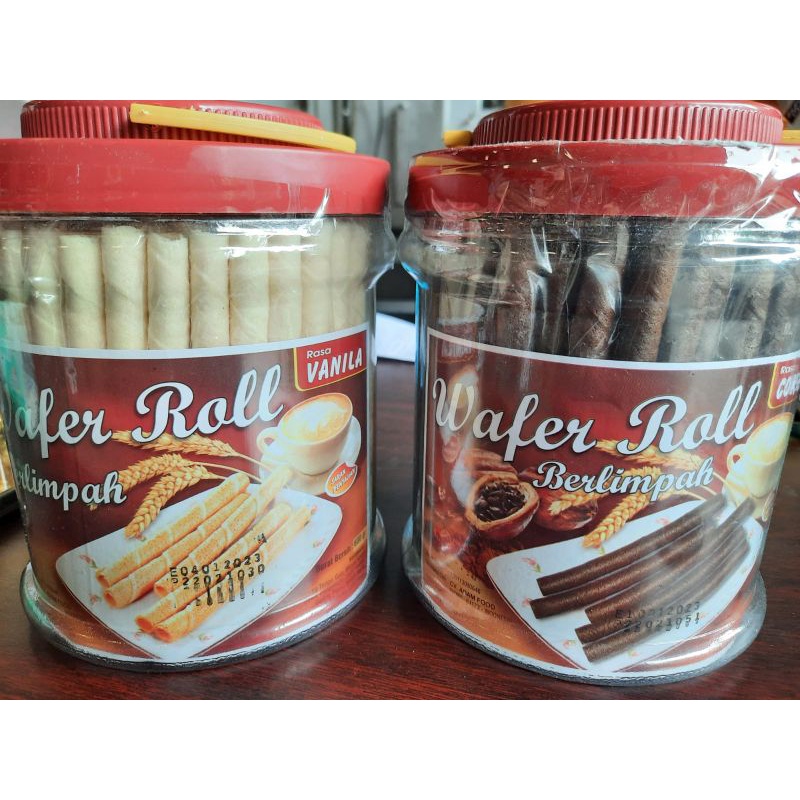 WAFER ROLL / WAFER ROLL BERLIMPAH / WAFER ROLL BERLIMPAH CHOCO VANILA
