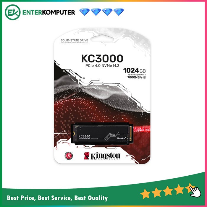 Kingston KC3000 PCIe 4.0 NVMe M.2 SSD 1024GB / SSD 1TB