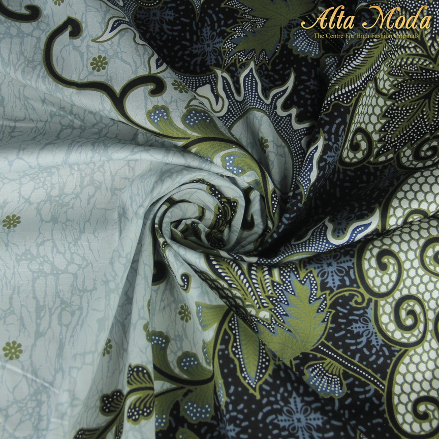 

Alta Moda Katun Batik Pekalongan Bunga Daun Dasar Hijau Mint (1M)