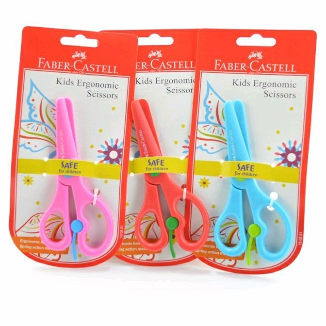

GUNTING ANAK KIDS ERGONOMIC SCISSORS FABER CASTEL