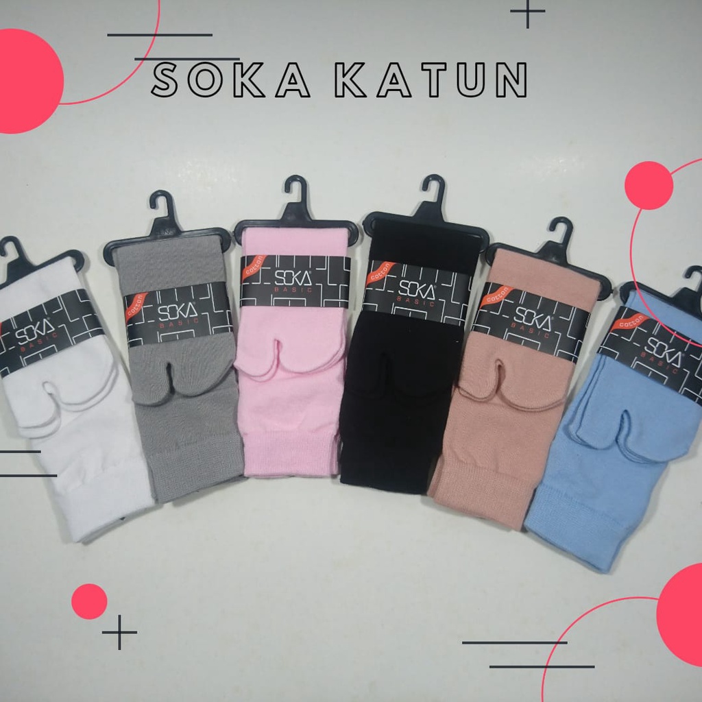 Soka Kaos Kaki Jempol Katun Cotton Size M