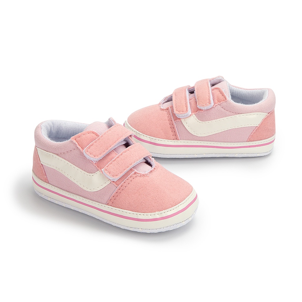 Sepatu Prewalker Bayi Perempuan Umur 0 - 12 Bulan Baby Prewaker Shoes Sepatu Prewalker Bayi Sepatu Sneakers Anak Bayi Perempuan Murah Umur 0 - 14 Bulan, umur 1 Tahun Pink AK 03