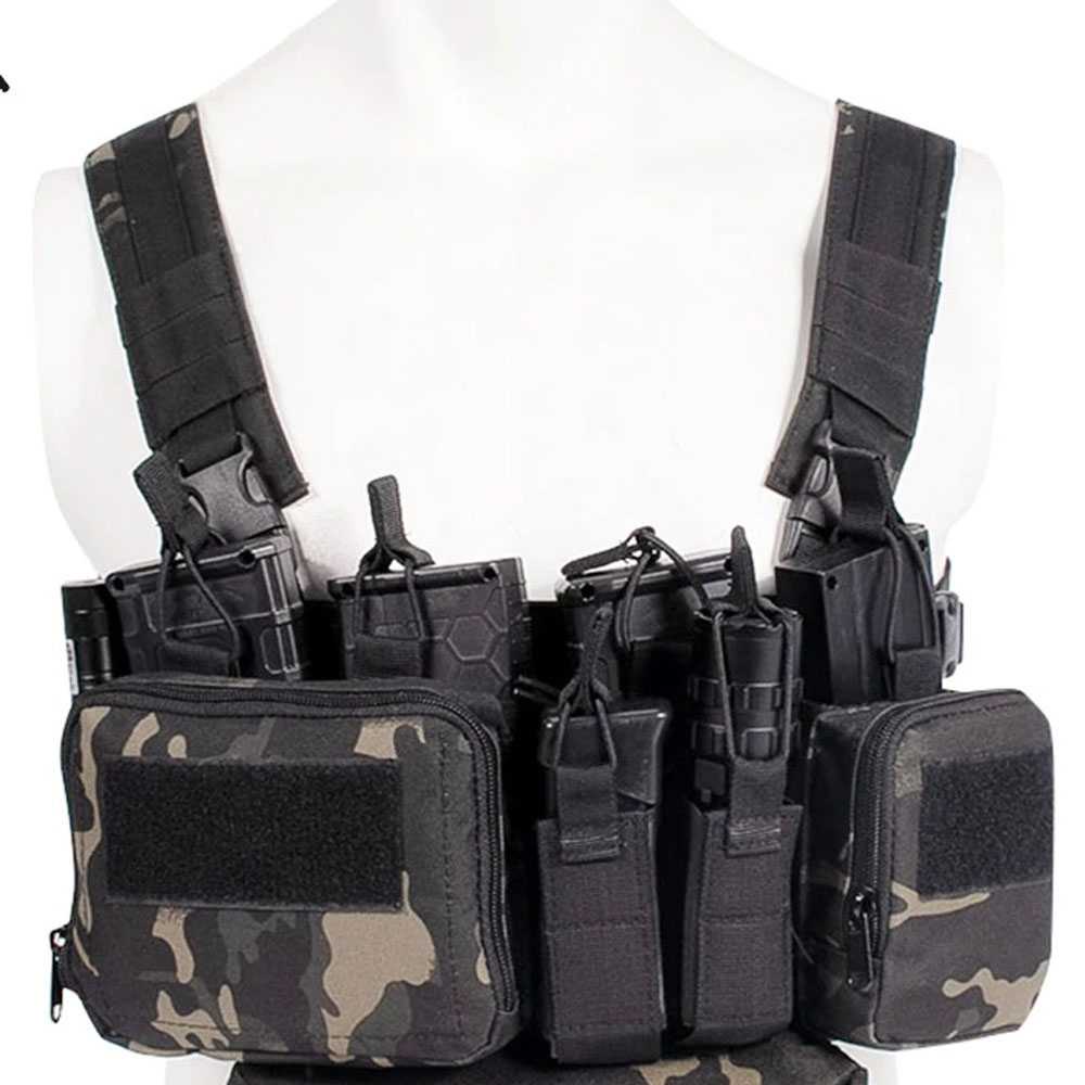 Tas Ransel Holster Set Rompi Tactical Chest Rig Vest Air soft  CS SST07