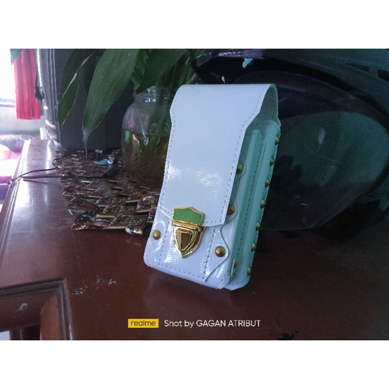 SARUNG HP PINGGANG POLISI SATPAM SECURITY LANTAS DISHUB PUTIH POLOS