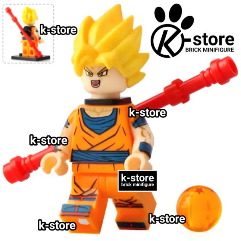 lego dragon ball son goku minifigure