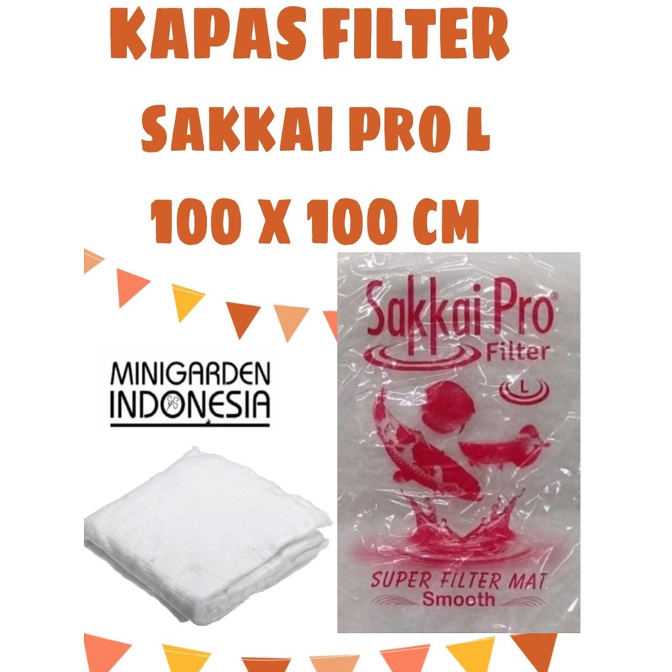 KAPAS FILTER AQUARIUM SAKKAI PRO 100 X 100 CM SIZE XL 1 X 1METER MERAH