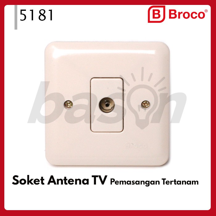 BROCO 5181 New Gee Antenna Socket Coax Outlet - Socket TV