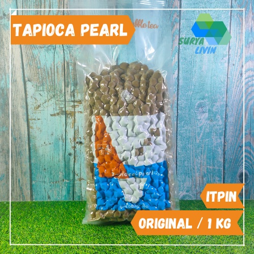 

Bubble Tapioka Hitam / Black Tapioca Pearl @1kg - / ITPIN BOBA PEARL