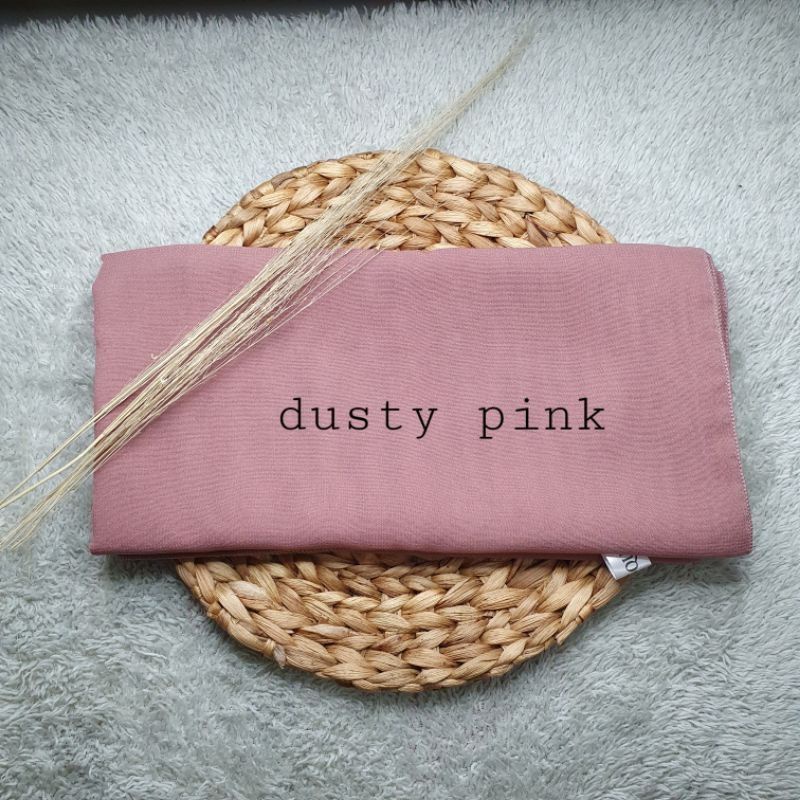 hijab BELLA SQUARE Pollycotton premium-Dusty pink