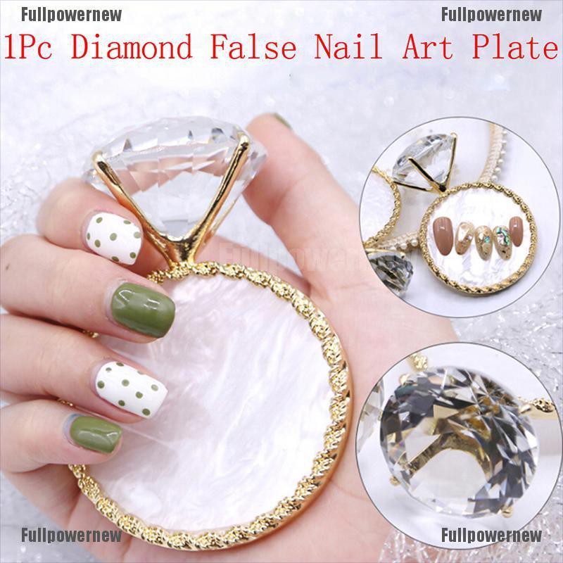 1Pc Stand Display Kuku Palsu Bentuk Diamond untuk Nail Art