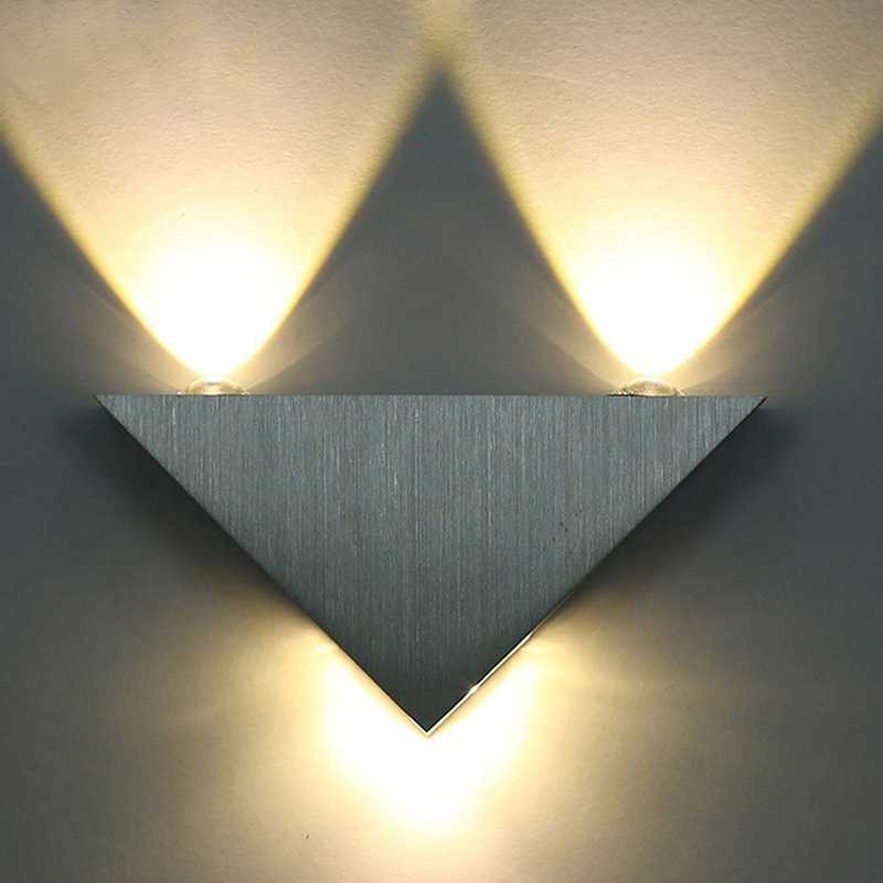 Hot Promo ! TaffLED Lampu Hias Dinding LED Modern Triangle Aluminium 3W ABD-3W-SJX