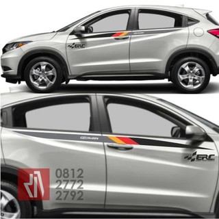 cutting sticker mobil striping mugen Honda HRV jazz brio stiker keren