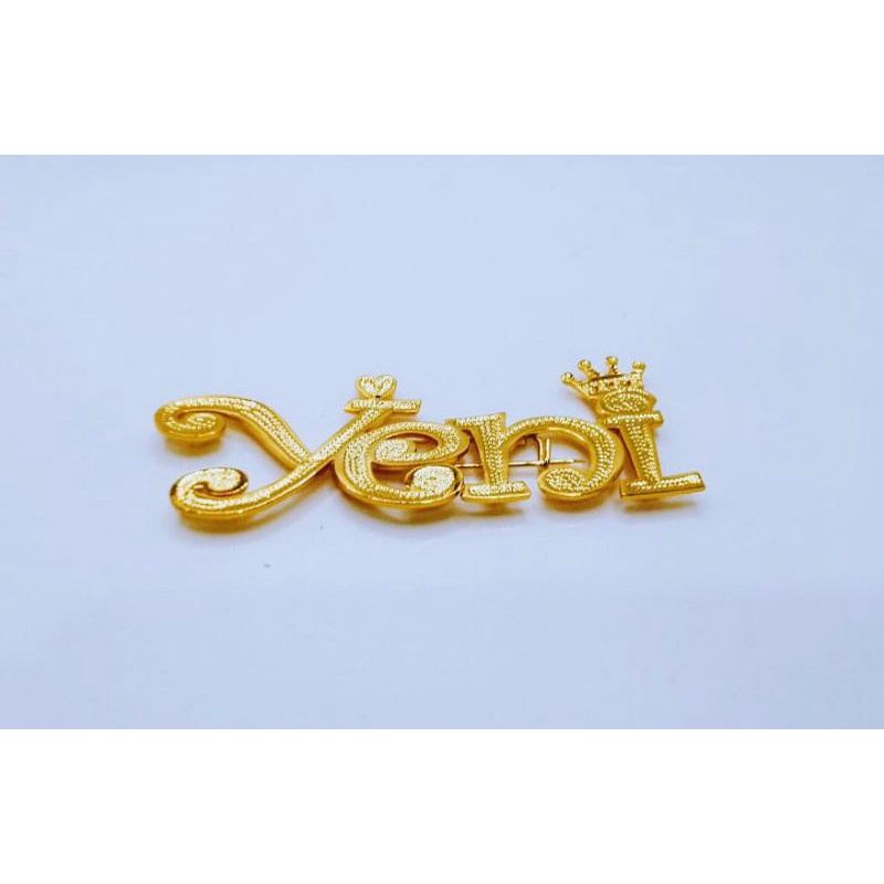 Bros nama Bros nama custom Bros nama lapis emas nama sendiri TERMURAH-F