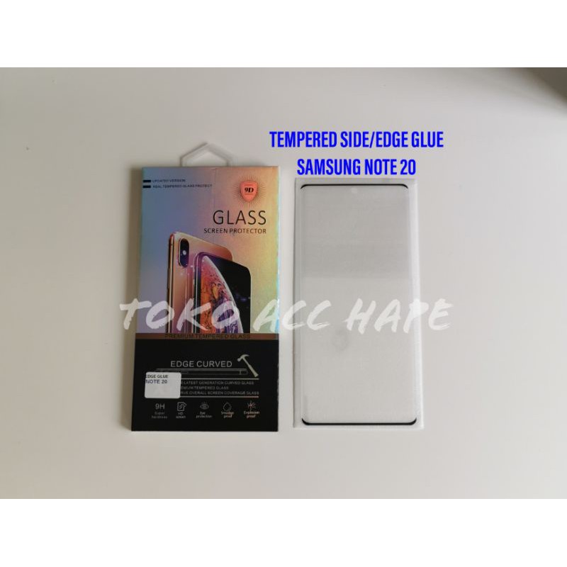 TEMPERED GLASS SAMSUNG NOTE 20 SIDE/EDGE GLUE 5D PREMIUM TERMURAH