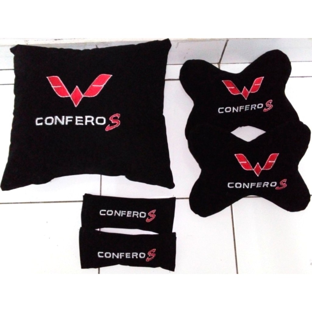 Aksesoris variasi interior headrest sandaran kepala punggung custom Bantal mobil Wuling Confero 3 in