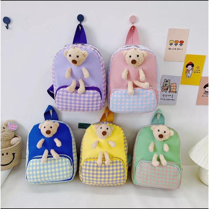 TAS RANSEL SEKOLAH ANAK - RANSEL PREMPUAN BONEKA - Tas Bahu Anak-anak Lucu Kartun - Ransel Mini Anak-anak Kasual tas Tangan Tas Sekolah anak prempuan Tk paud