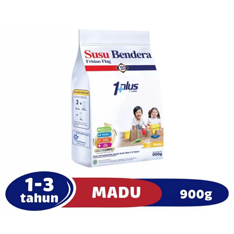 Susu Bendera 1+ 1 plus / 3+ 3 plus Madu 900gr 900 gr