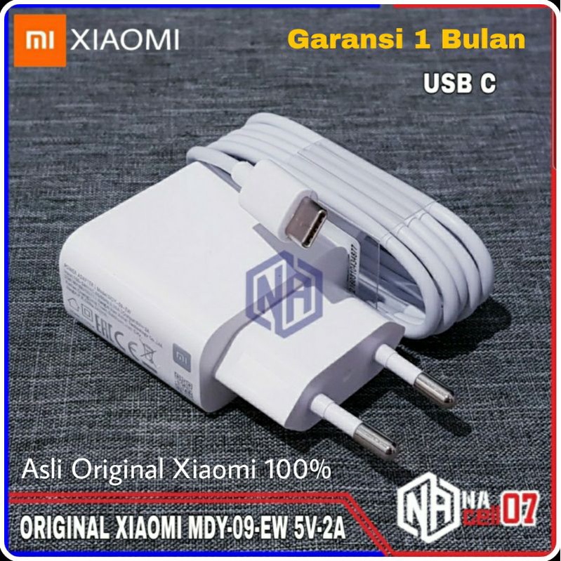 Charger Xiaomi Redmi Note 7 ORIGINAL 100% Charger Xiaomi Model MDY-09-EW TYPE C