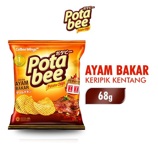 Potabee Keripik Kentang Ayam Bakar 68 gr