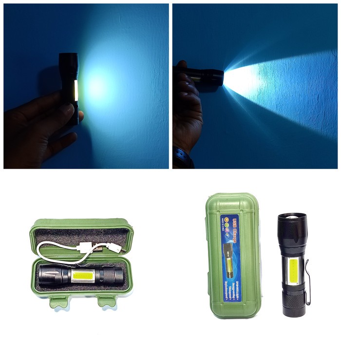 senter swat zoom/senter led Usb charger