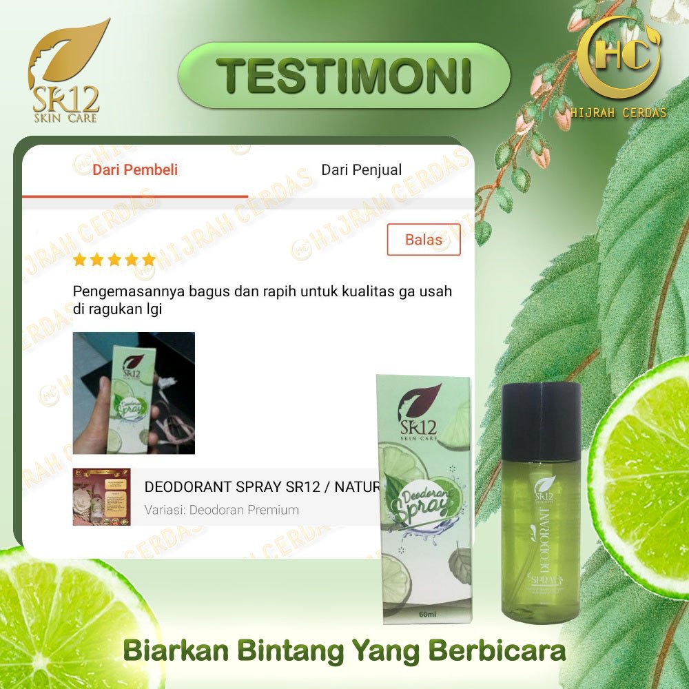 DEODORANT SPRAY SR12 / DEODORANT PREMIUM SR12 / DEO SPRAY SR12 / DEODORANT SR12 / DEODORAN SR12 / DEOSPRAY SR12 / DEO SR12 / DEODORAN HERBAL ALAMI / ATASI BAU BADAN DAN BAU KETIAK / AIR TAWAS HERBAL ORIGINAL