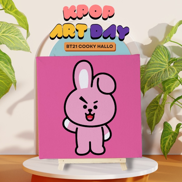

Paint By Number BTS BT21 Kpop With Canvas / DIY Painting / Painting Kit