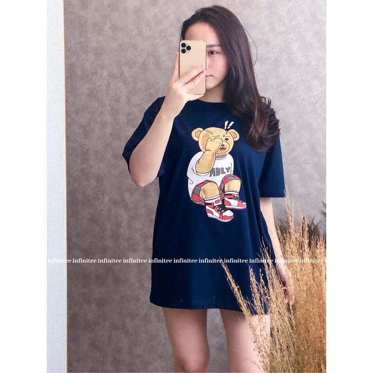 Kaos Oversize Wanita Atasan Wanita Jumbo Bahan Cotton Combed 30s