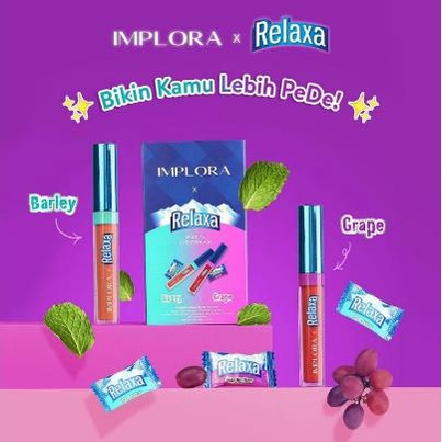 * NCC * Implora Relaxa Matte Lipcream Barley Grape Lemon Cherry - Special Edition