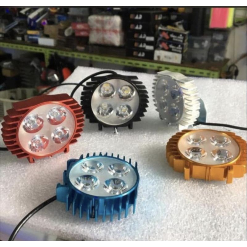 lampu tembak 4 mata Led 12 volt