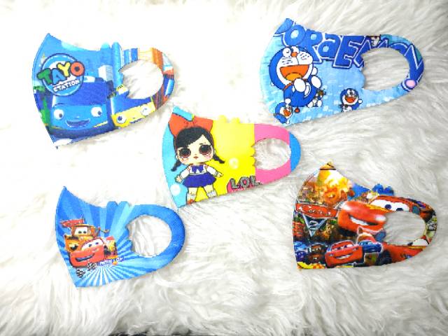 MK07 Masker Kain Anak Motif Karakter