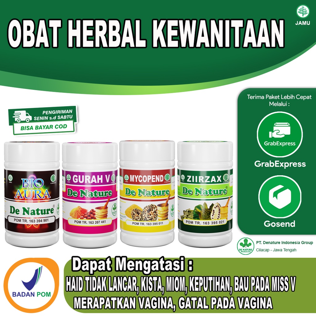 Obat untuk daerah kewanitaan-kembali rapet-kembali perawan-lendir berlebih-bau tidak sedap-herbal