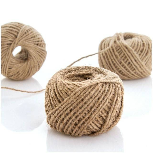 Tali Rami 100 Meter Goni 1 Roll 1mm Jerami Hemp Rope String Murah 100M