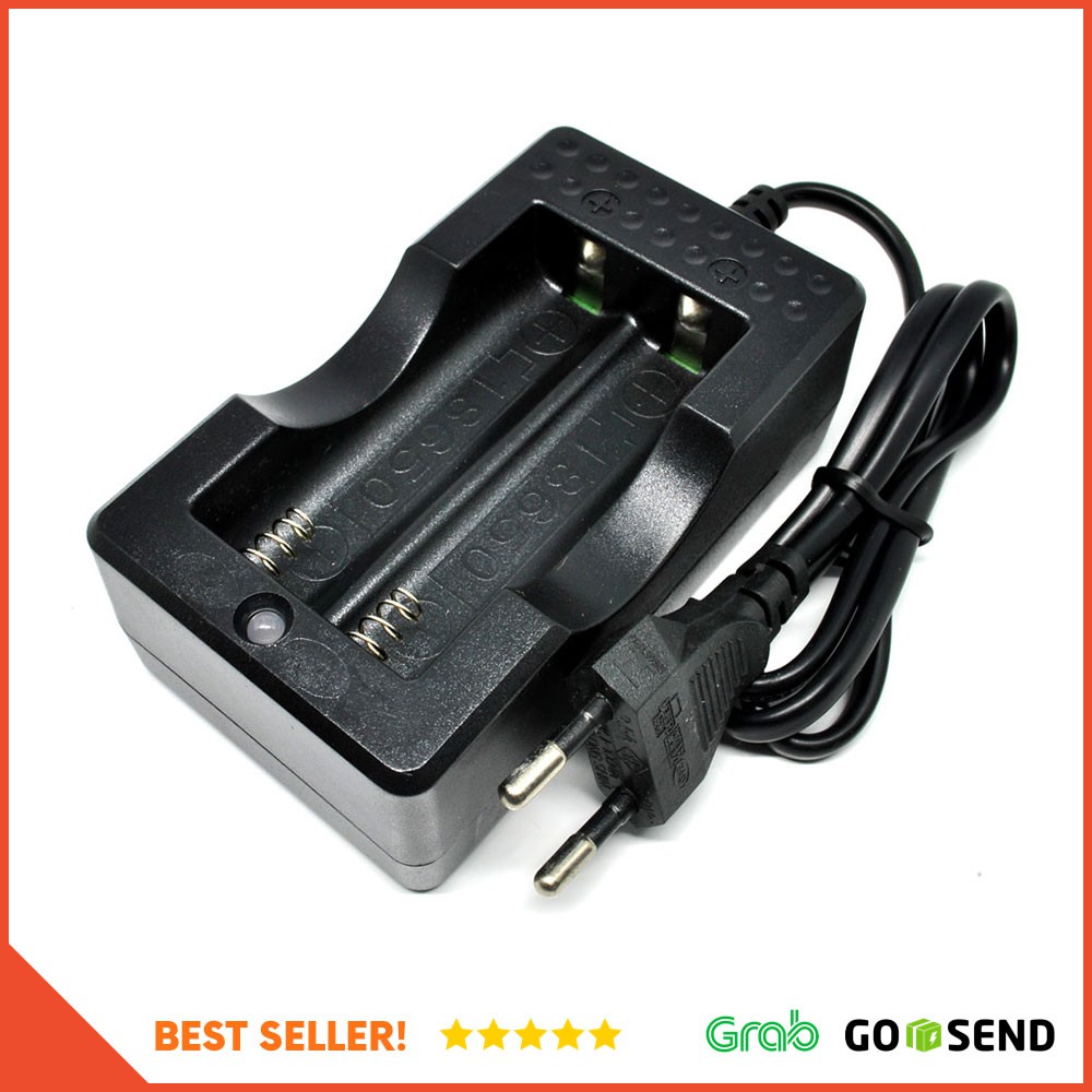 Cell Charger 18650 (Dual Battery Slot) - MTLC-04200-100 - Black