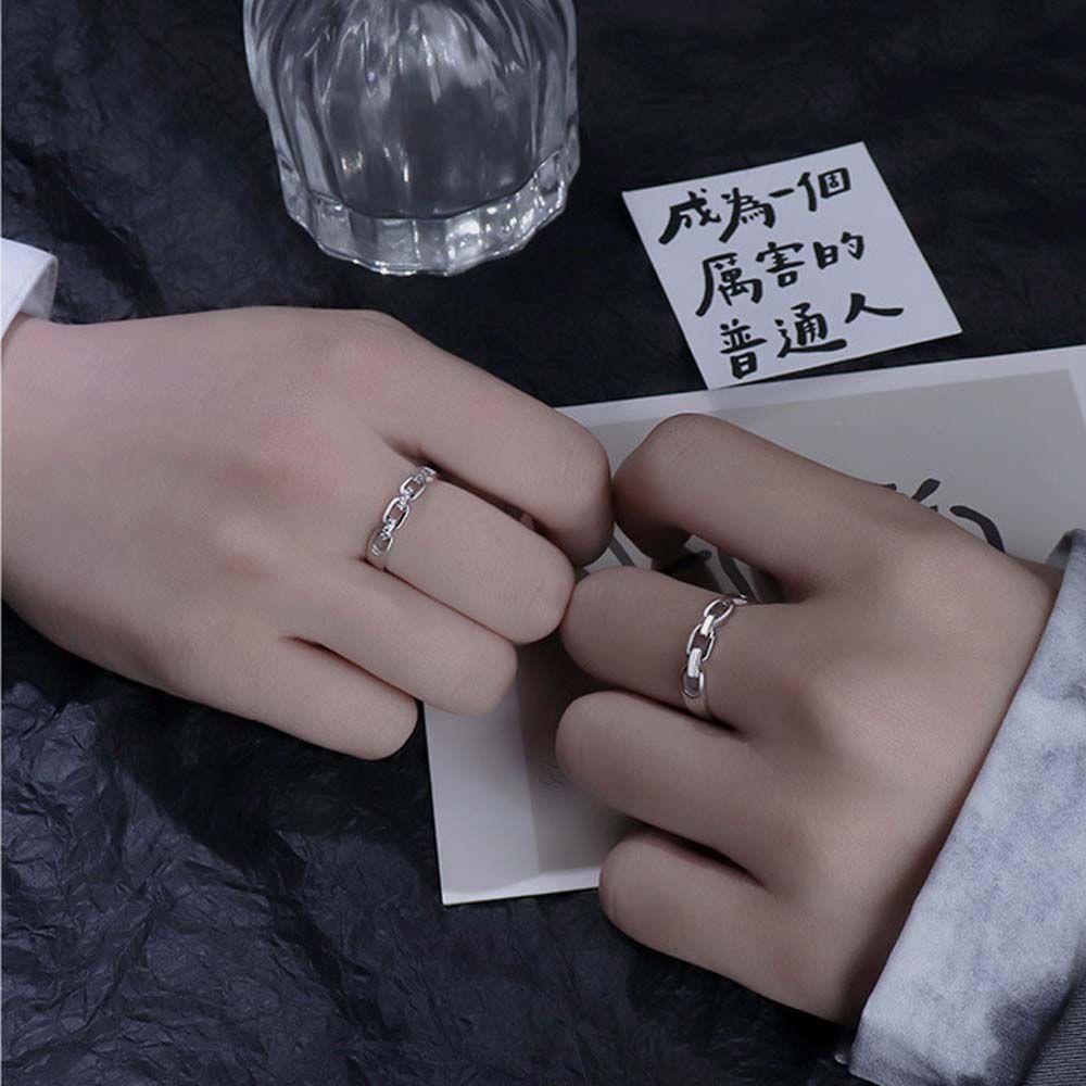 Mxbeauty Cincin Pasangan Hadiah Pernikahan Kekasih Untuk Pria Temperamen Zirkon Wanita Pembukaan Rings