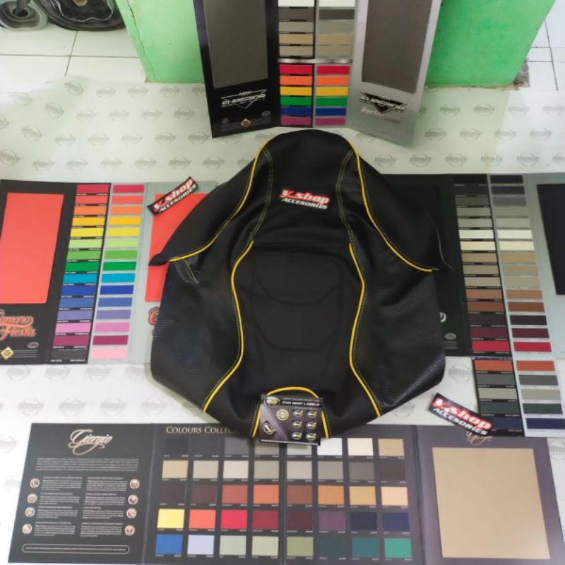 Custom Sarung Jok MBtech Beat Gear Mio Xride Soul Xeon Skywave Scoopy Fino Genio Variasi