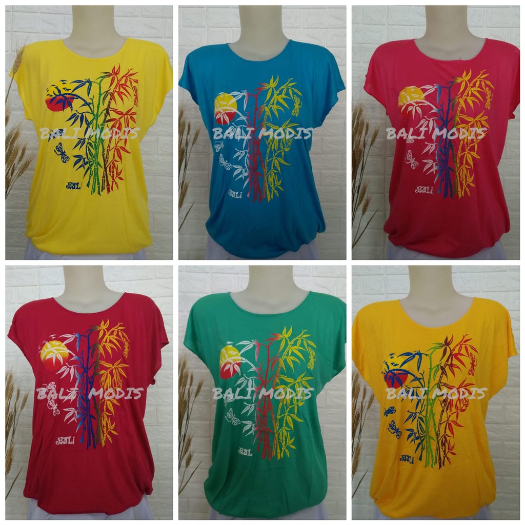 BAJU ATASAN KAOS BAMBU BALI XL