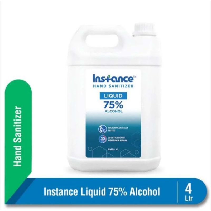 HAND SANITIZER - Instance Liquid 75% Alcohol 4 L