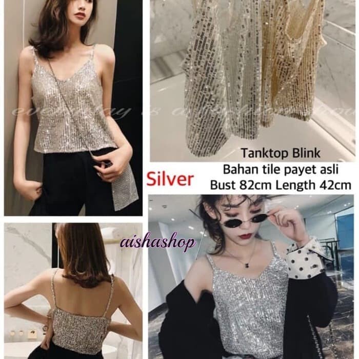 TERBARU BERKUALITAS TANK TOP BLING-BLING '