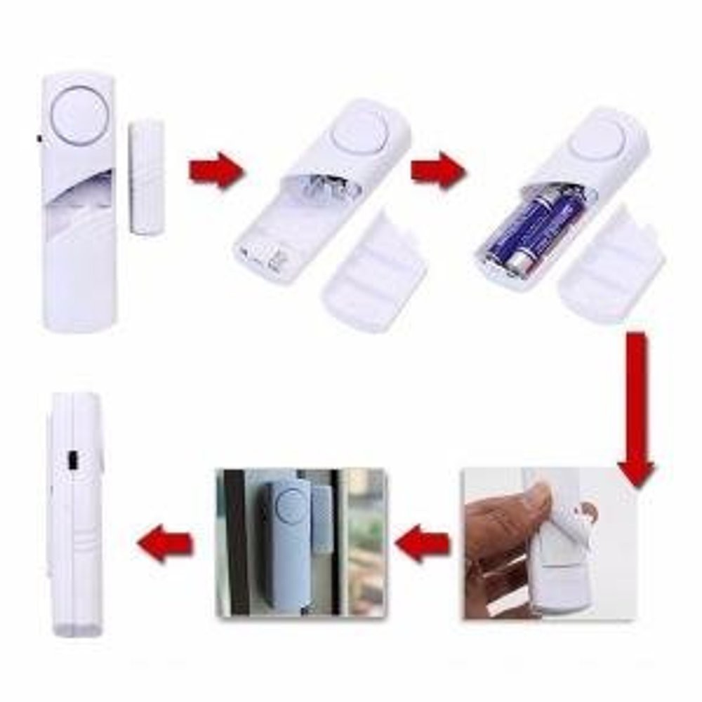 Alarm Jendela YL-333 Window Entry Alarm Wireless Alarm Anti Maling