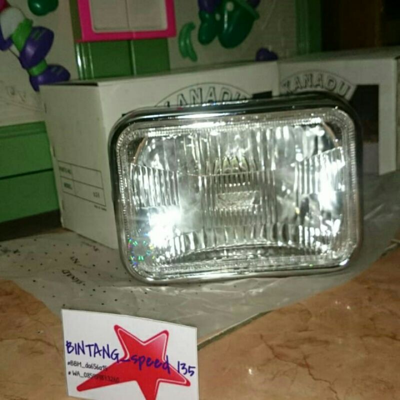 reflektor lampu depan RX KING cobra 5t5 croom chrome