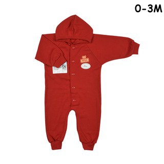 MIYO Baju  Kodok  Panjang Topi Merah Newborn 0 3M 