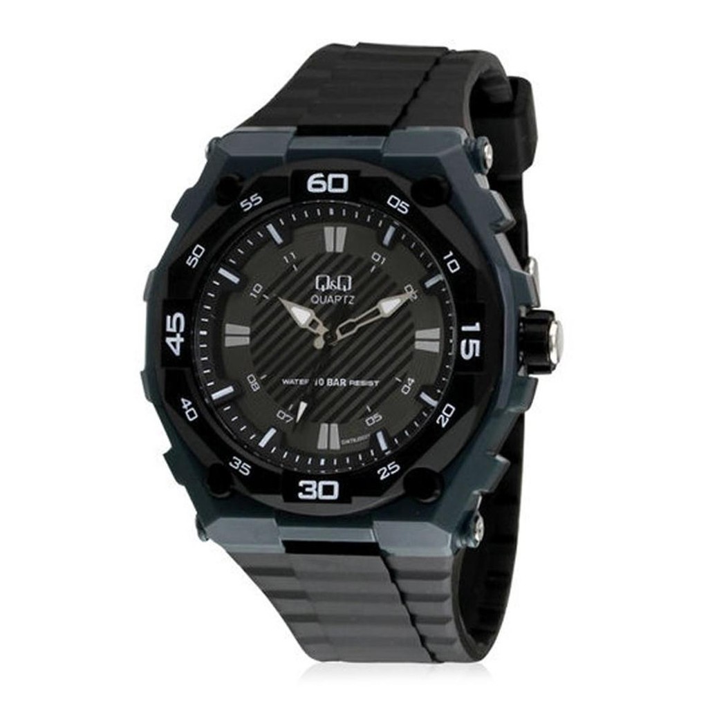 Q Q QQ Analog Jam Tangan Pria Hitam GW79J003Y Original Limited